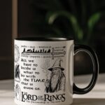 Yüzüklerin Efendisi Kupa - Siyah 330ml