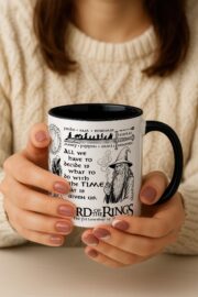 Yüzüklerin Efendisi Kupa - Siyah 330ml - Görsel 3