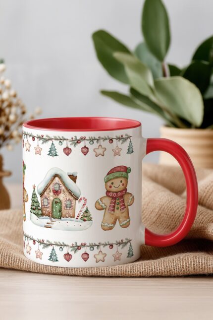 Yılbaşı Kurabiye Adam Kupa