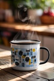 Star Wars Kupa Kozmik Patern - Siyah - Görsel 3