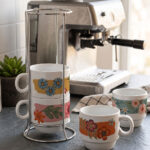 Retro Bloom Standlı Espresso Fincan Seti